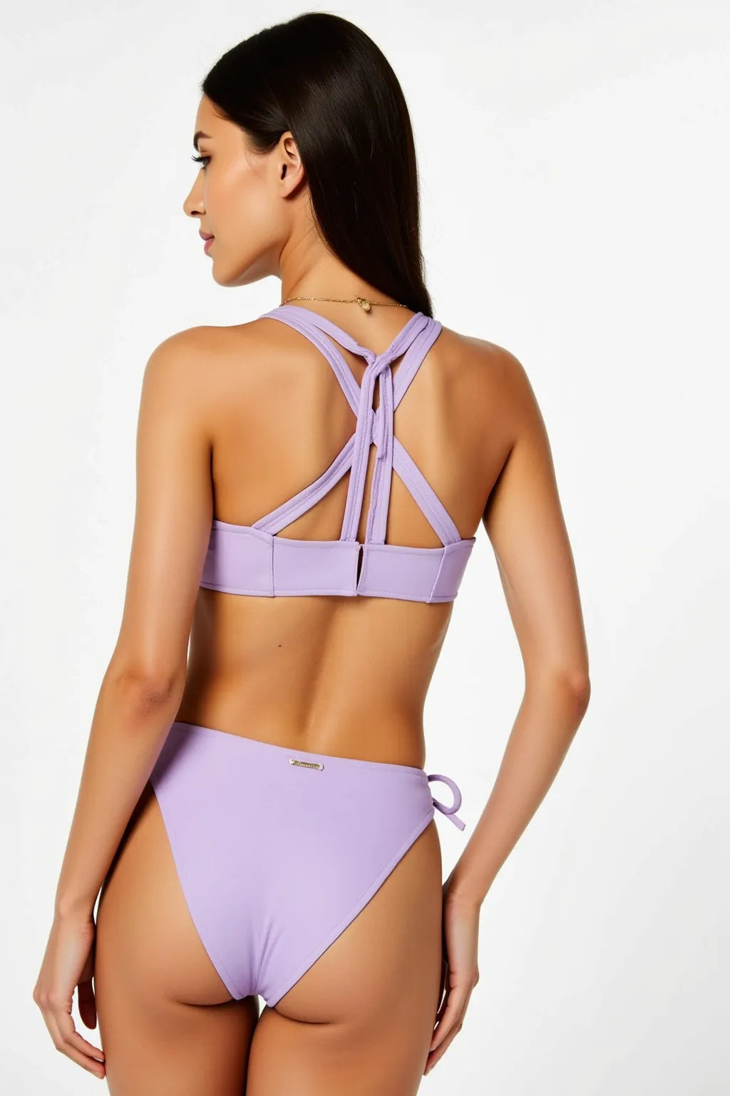 Swim Lavender Cross Back Bikini