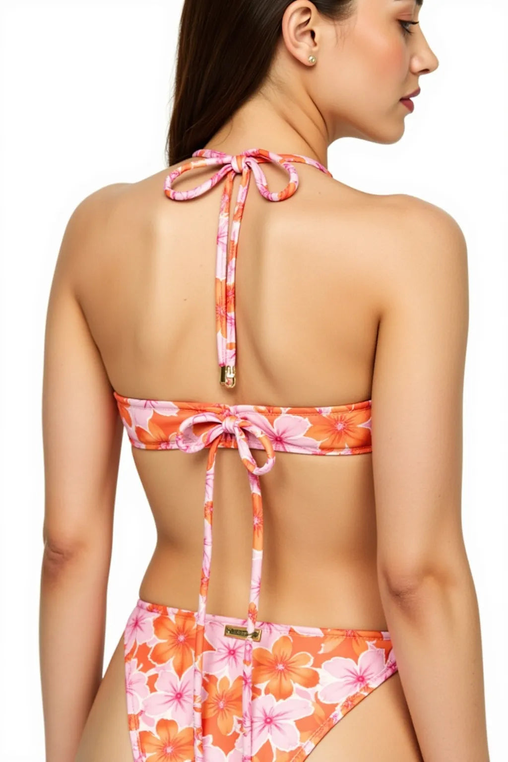 Beach Lavender Bikini in Floral Print