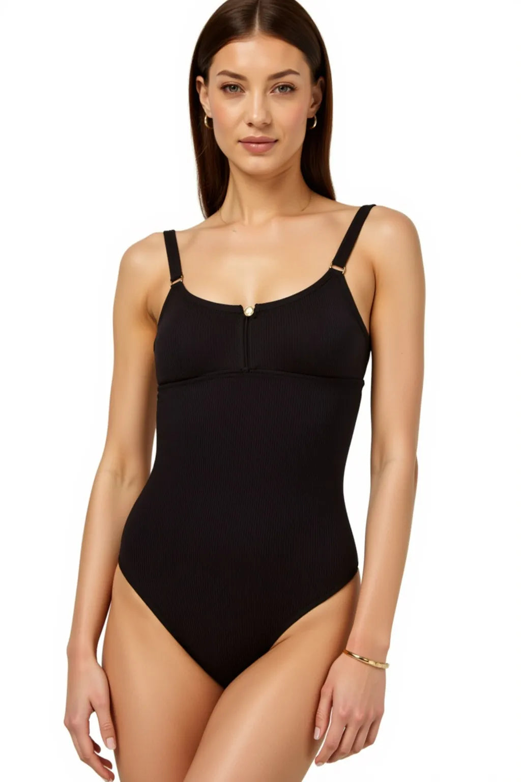 Beach One Piece Black Swimsuit